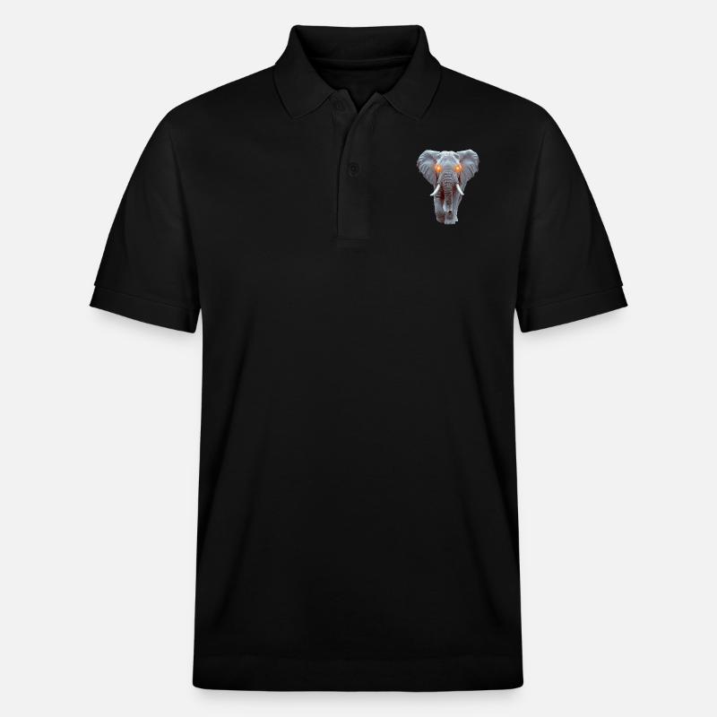 Elefant - Stanley/Stella Unisex Bio-Poloshirt PREPSTER - Schwarz