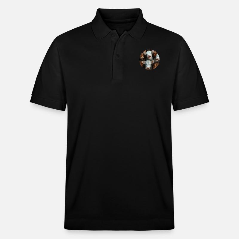 Kuh - Stanley/Stella Unisex Bio-Poloshirt PREPSTER - Schwarz
