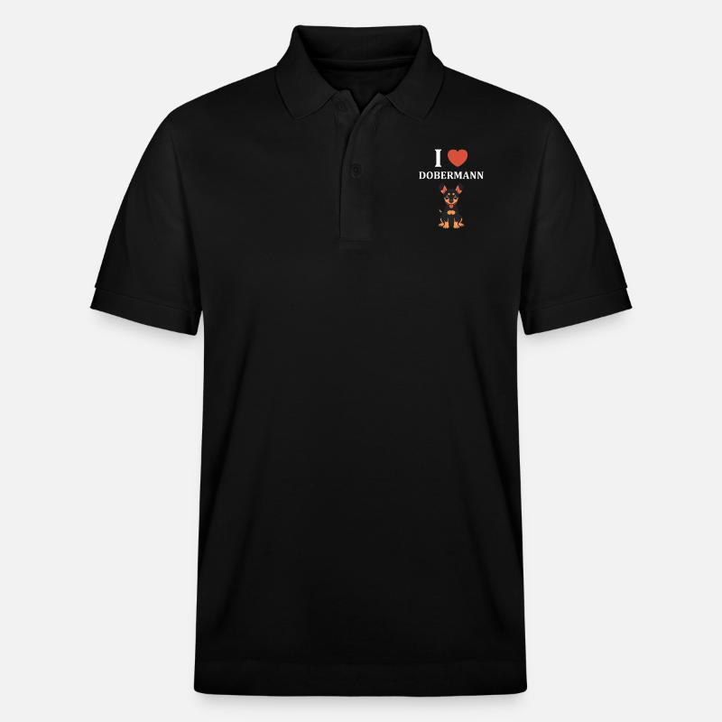Dobermann - Stanley/Stella Unisex Bio-Poloshirt PREPSTER - Schwarz