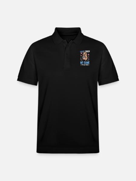 Capybara Gamer Gaming - Stanley/Stella Unisex Organic Polo Shirt PREPSTER - black