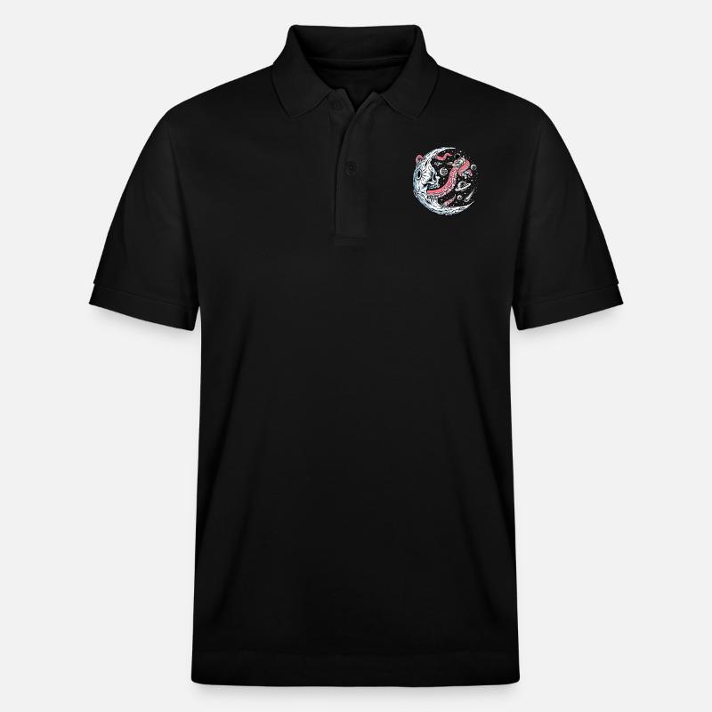 Space Battle with Alien Tentacles - Stanley/Stella Unisex Bio-Poloshirt PREPSTER - Schwarz