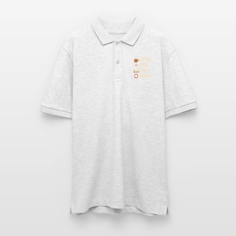 Geek-Coder-Routine – Kaffee, Code, Schlaf, mehr Stanley/Stella Unisex Bio-Poloshirt PREPSTER