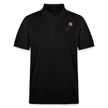 Microphone - Stanley/Stella Unisex Organic Polo Shirt PREPSTER - black - Front - Roxy (174cm) & Andy (188cm)