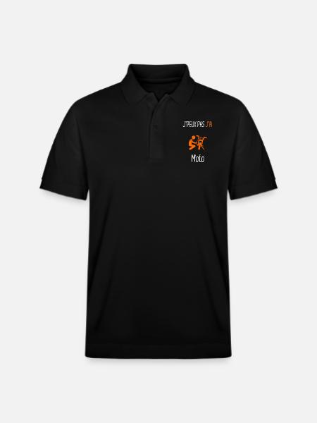 J'peux pas j'ai moto - Polo PREPSTER bio Stanley/Stella Unisexe - noir