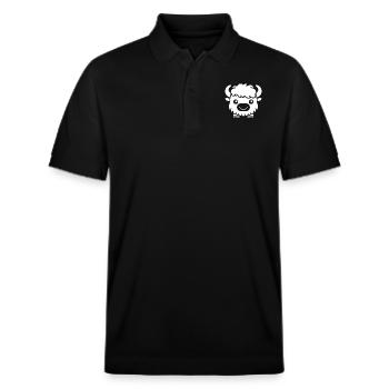 Büffel - Stanley/Stella Unisex Bio-Poloshirt PREPSTER - Schwarz - Vorne - Roxy (174cm) & Andy (188cm)