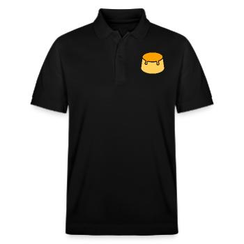 Obsttorte - Stanley/Stella Unisex Bio-Poloshirt PREPSTER - Schwarz - Vorne - Roxy (174cm) & Andy (188cm)