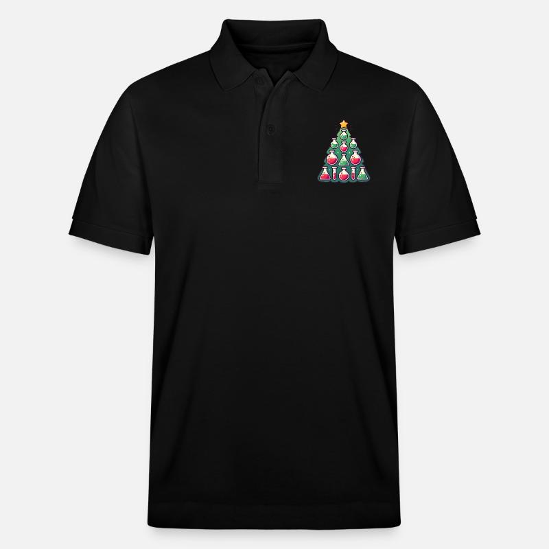 Chimie Conception d’arbre de Noël - Polo PREPSTER bio Stanley/Stella Unisexe - noir