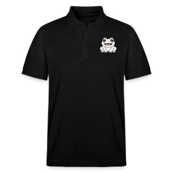 toad - Stanley/Stella Unisex Organic Polo Shirt PREPSTER - black - Front - Roxy (174cm) & Andy (188cm)