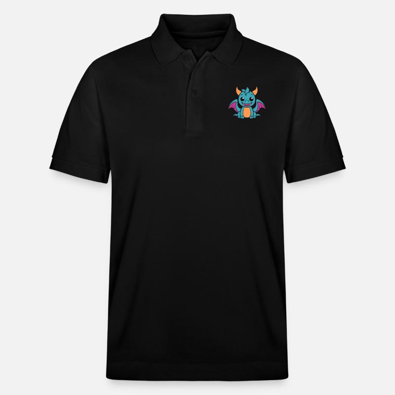 Bébé dragon - Polo PREPSTER bio Stanley/Stella Unisexe - noir