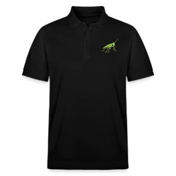 Grasshopper - Stanley/Stella Unisex Organic Polo Shirt PREPSTER - black - Front - Roxy (174cm) & Andy (188cm)