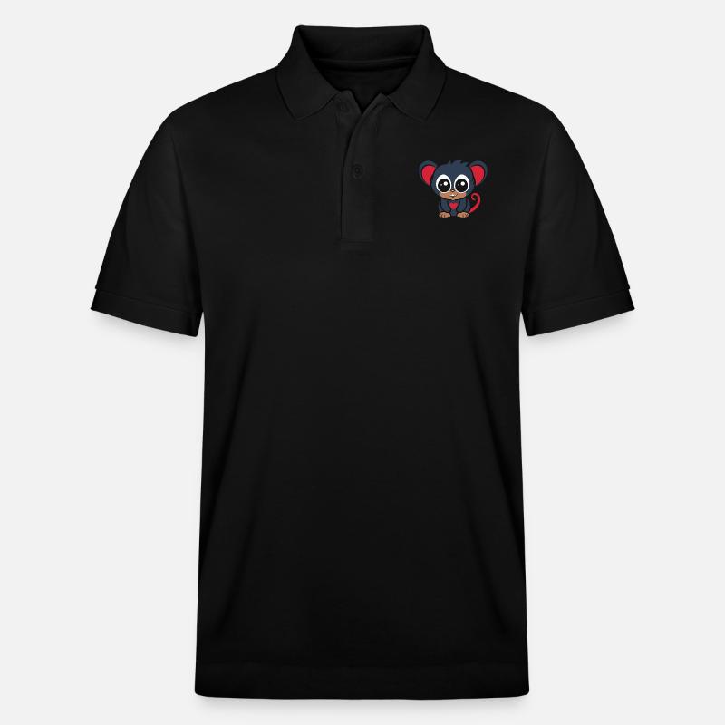 Tarsier - Polo PREPSTER bio Stanley/Stella Unisexe - noir
