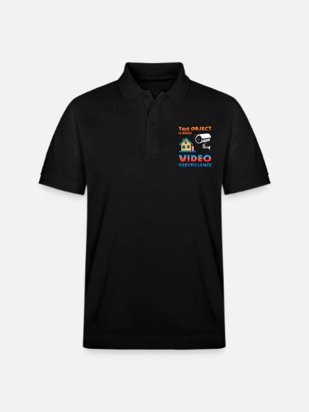 Object monitoring - Stanley/Stella Unisex Organic Polo Shirt PREPSTER - black