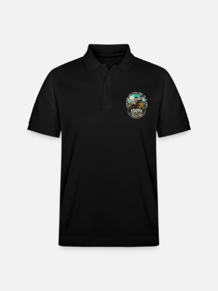 Legendary since 1984 - Stanley/Stella Unisex Organic Polo Shirt PREPSTER - black