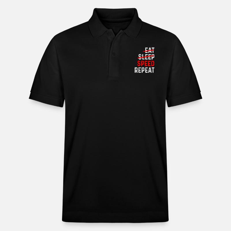 SPEED REPEAT - Stanley/Stella Unisex Bio-Poloshirt PREPSTER - Schwarz