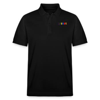 Gummy Bears - Candy - Gift Idea - Stanley/Stella Unisex Organic Polo Shirt PREPSTER - black - Front - Roxy (174cm) & Andy (188cm)