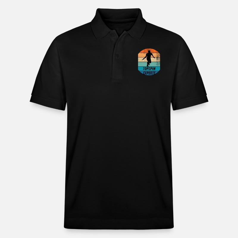 Topspinexperte - Stanley/Stella Unisex Bio-Poloshirt PREPSTER - Schwarz