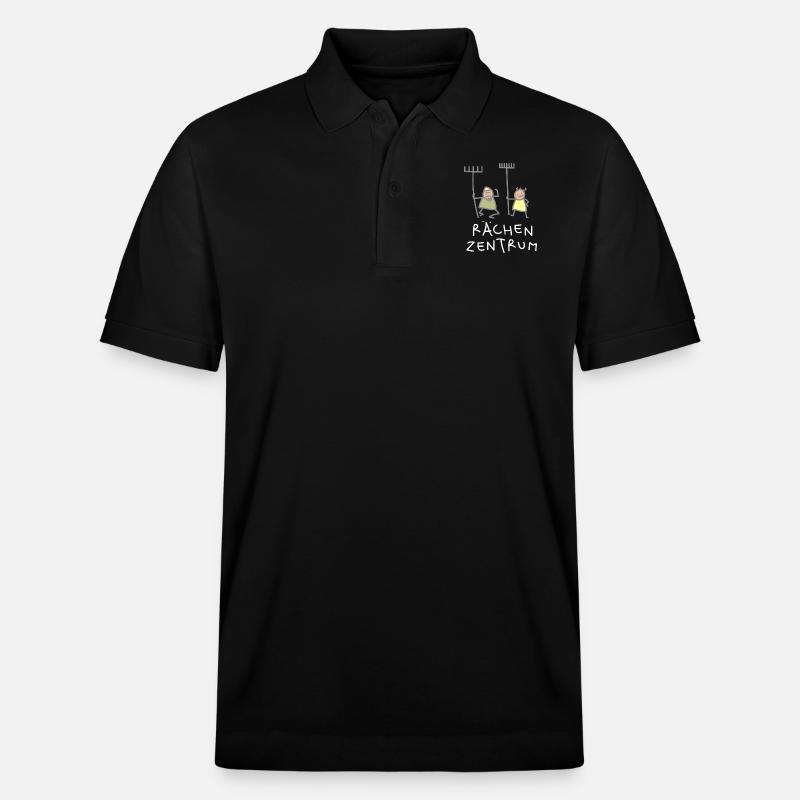 Lustige Gärtner (b) - Stanley/Stella Unisex Bio-Poloshirt PREPSTER - Schwarz