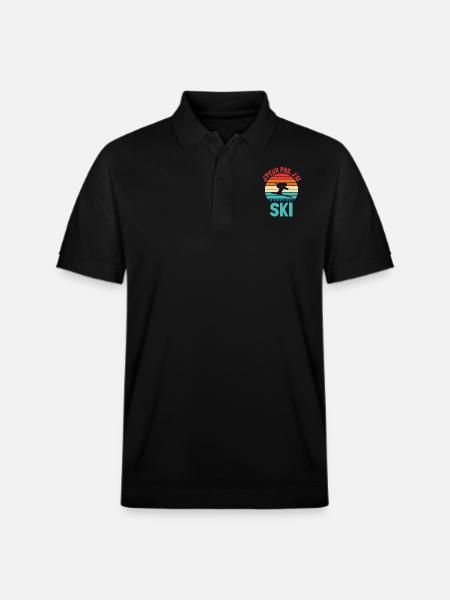 Ski skieur - Polo PREPSTER bio Stanley/Stella Unisexe - noir