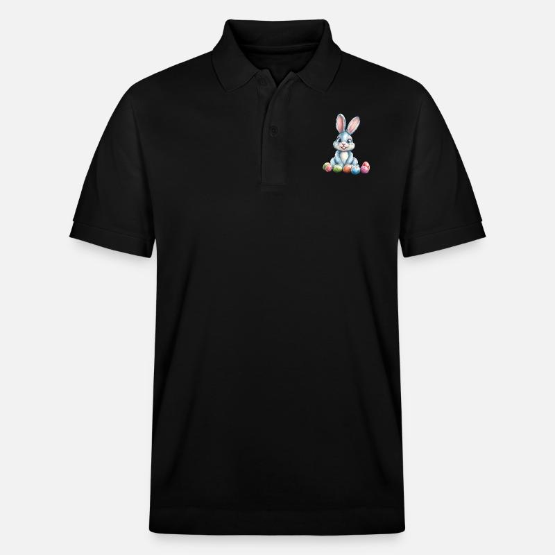 Lapin de Pâques - Polo PREPSTER bio Stanley/Stella Unisexe - noir