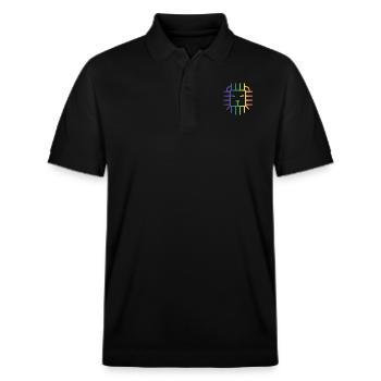 Pride Lion - Stanley/Stella Unisex Organic Polo Shirt PREPSTER - black - Front - Roxy (174cm) & Andy (188cm)