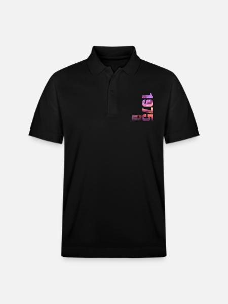 1975 Limited Edition - Stanley/Stella Unisex Organic Polo Shirt PREPSTER - black