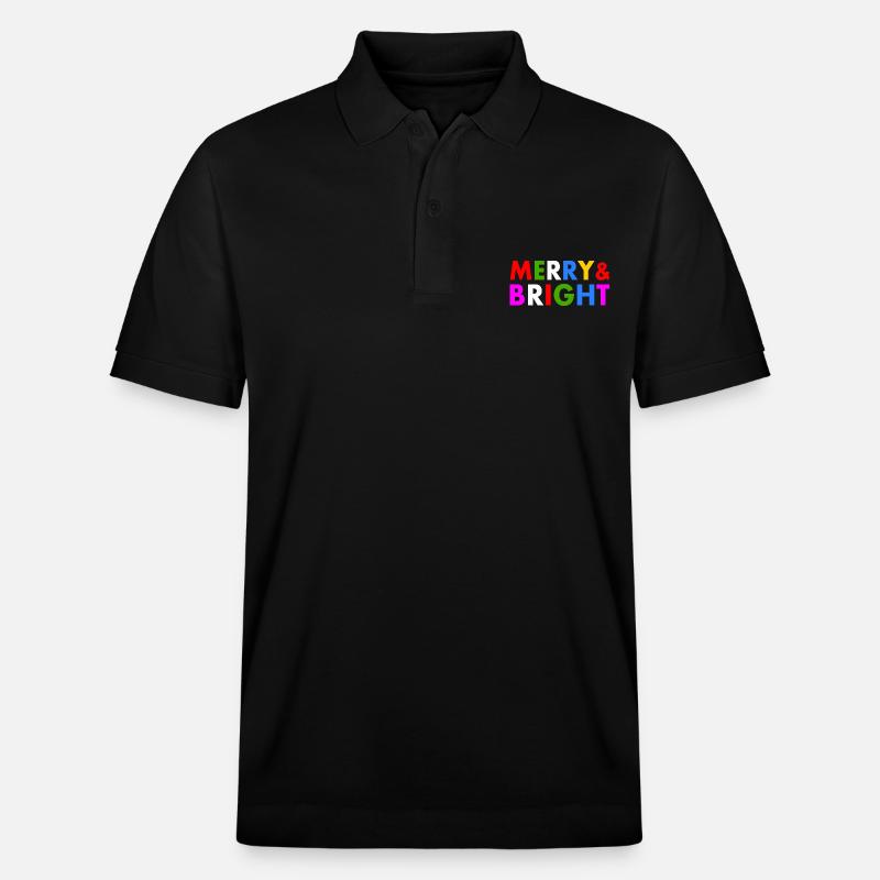 Merry and bright - Stanley/Stella Unisex Bio-Poloshirt PREPSTER - Schwarz