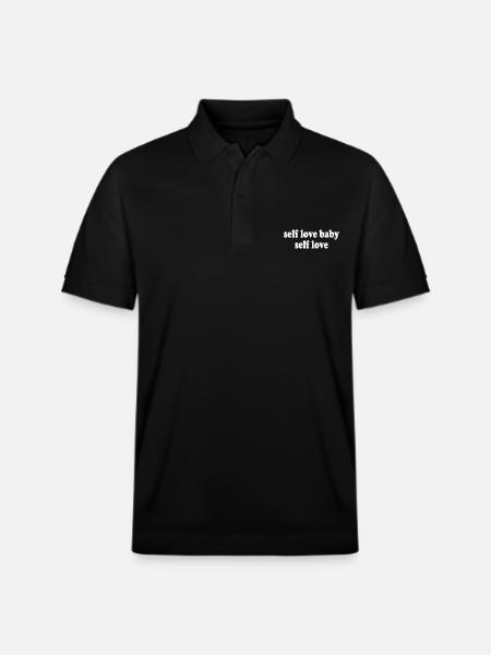 Self love baby self love - Stanley/Stella Unisex Organic Polo Shirt PREPSTER - black