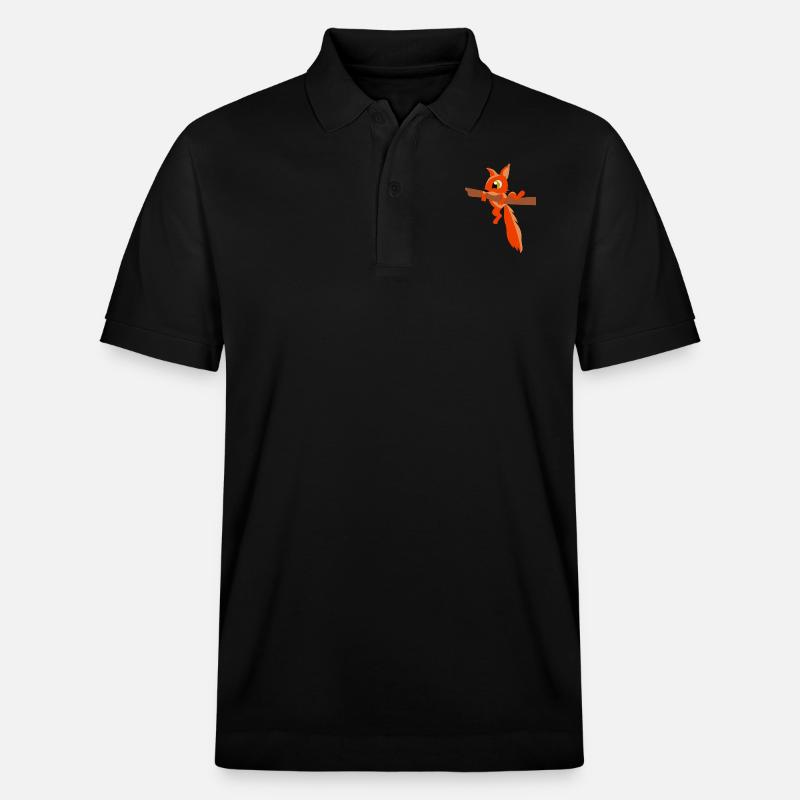 Eichhörnchen - Stanley/Stella Unisex Bio-Poloshirt PREPSTER - Schwarz