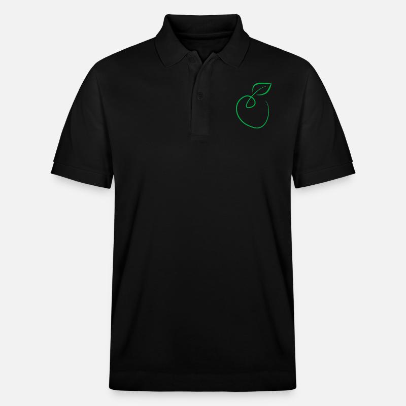 Apfel - Stanley/Stella Unisex Bio-Poloshirt PREPSTER - Schwarz