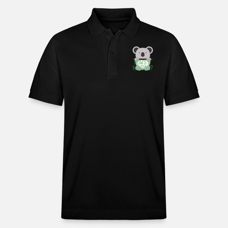 Koala 3 03 - Stanley/Stella Unisex Bio-Poloshirt PREPSTER - Schwarz