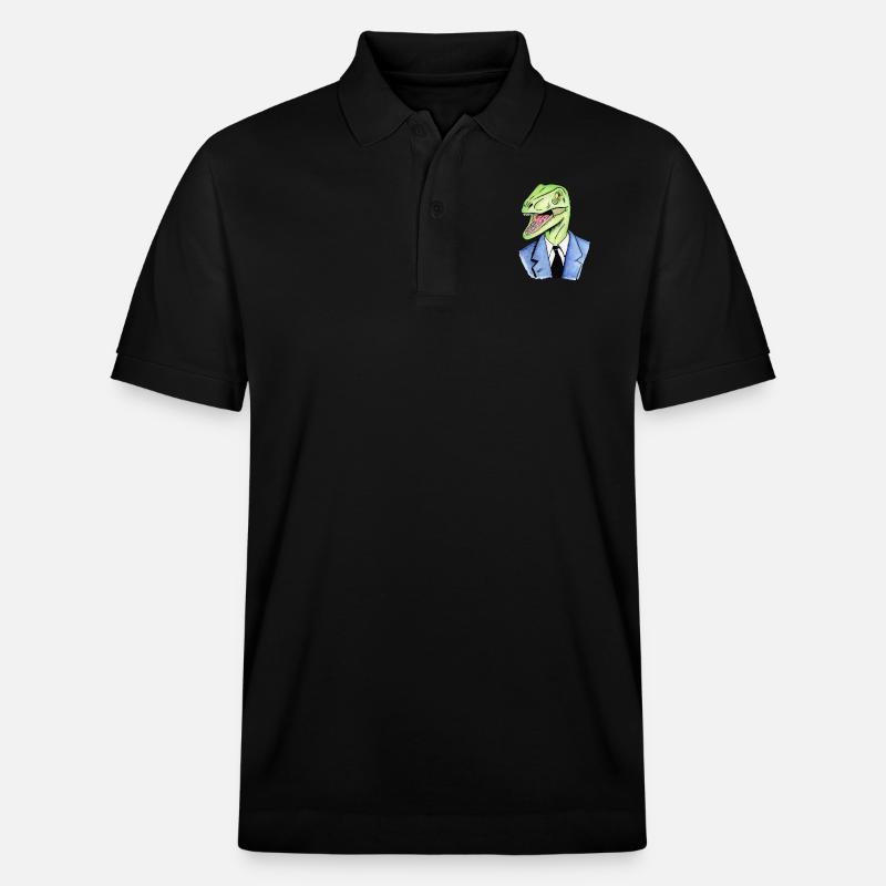 Reptiloid - Stanley/Stella Unisex Bio-Poloshirt PREPSTER - Schwarz