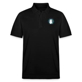 Einhorn Sport Dick - Stanley/Stella Unisex Bio-Poloshirt PREPSTER - Schwarz - Vorne - Roxy (174cm) & Andy (188cm)