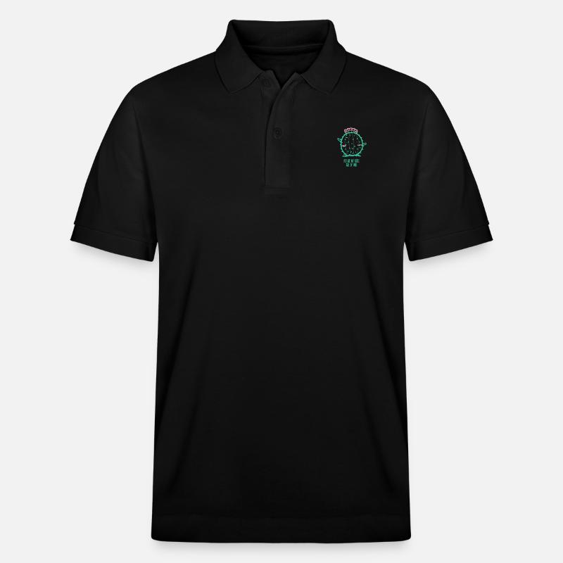 Cactus fleurs du désert - Polo PREPSTER bio Stanley/Stella Unisexe - noir