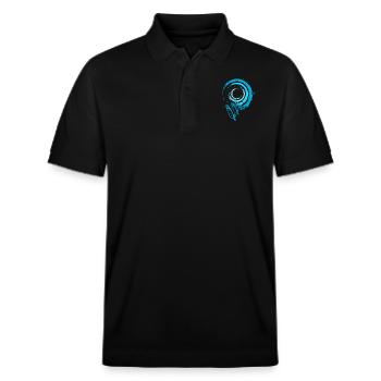 Windsurfing - Stanley/Stella Unisex Bio-Poloshirt PREPSTER - Schwarz - Vorne - Roxy (174cm) & Andy (188cm)