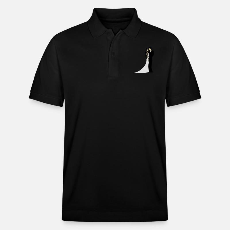 Mariage heureux mariage - Polo PREPSTER bio Stanley/Stella Unisexe - noir