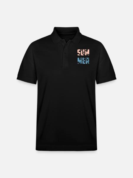 Summer | Summer Season - Stanley/Stella Unisex Organic Polo Shirt PREPSTER - black