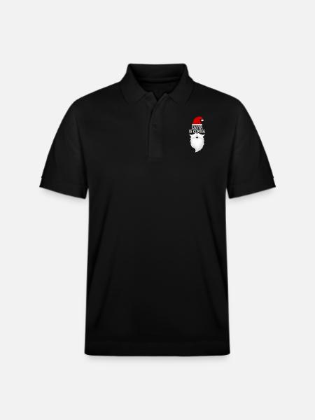 Santa is coming - Stanley/Stella Unisex Organic Polo Shirt PREPSTER - black