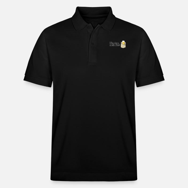 Nie ohne mein Bier - Stanley/Stella Unisex Bio-Poloshirt PREPSTER - Schwarz