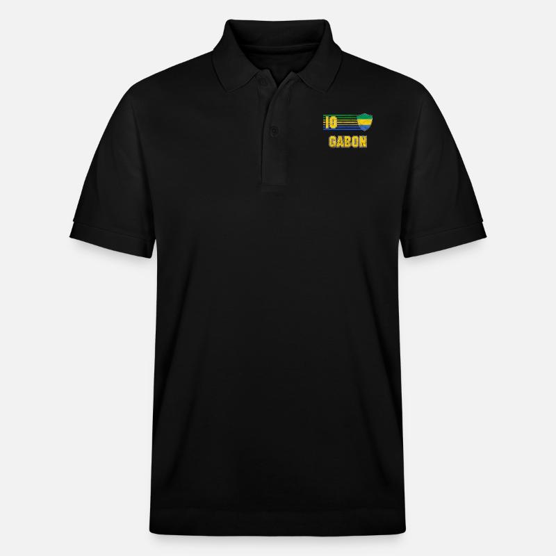 Gabun - Stanley/Stella Unisex Bio-Poloshirt PREPSTER - Schwarz