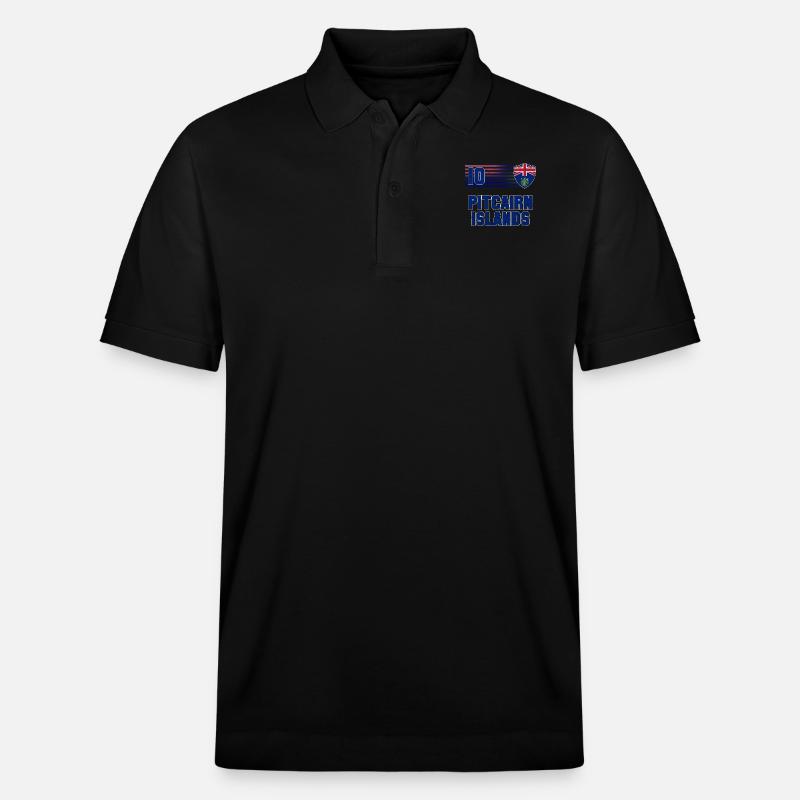 Pitcairninseln - Stanley/Stella Unisex Bio-Poloshirt PREPSTER - Schwarz