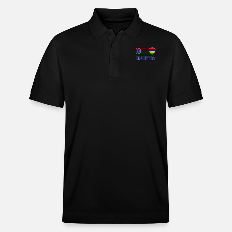 Mauritius - Stanley/Stella Unisex Bio-Poloshirt PREPSTER - Schwarz