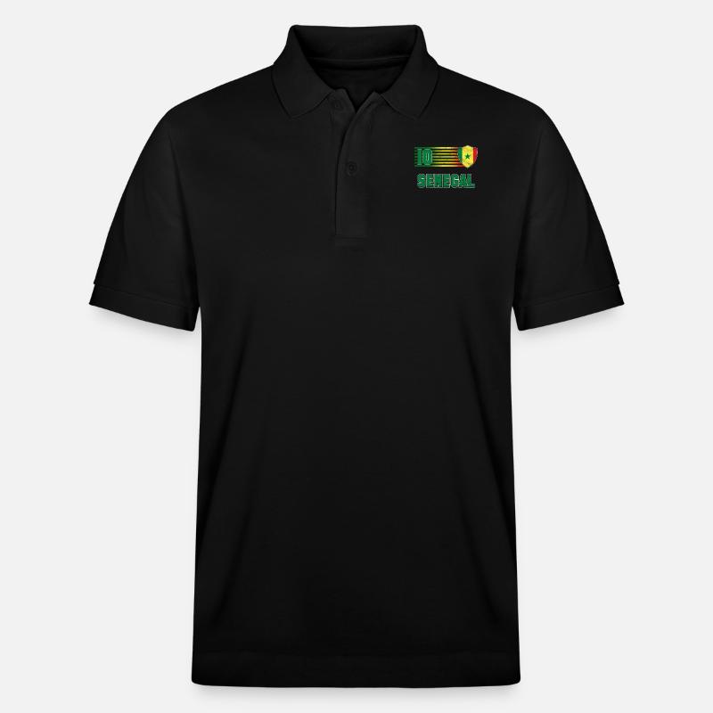 Senegal - Stanley/Stella Unisex Bio-Poloshirt PREPSTER - Schwarz