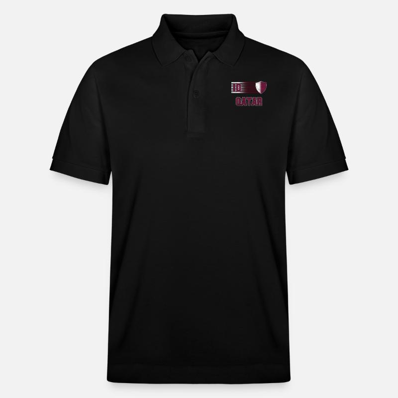 Katar - Stanley/Stella Unisex Bio-Poloshirt PREPSTER - Schwarz