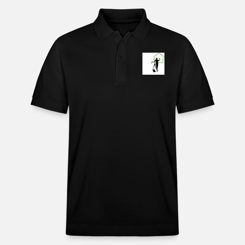 Homme sur escabeau - Polo PREPSTER bio Stanley/Stella Unisexe - noir