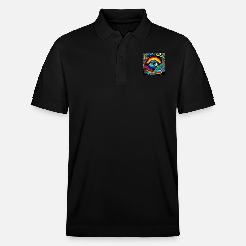 ŒIL TRIPPY - Polo PREPSTER bio Stanley/Stella Unisexe - noir