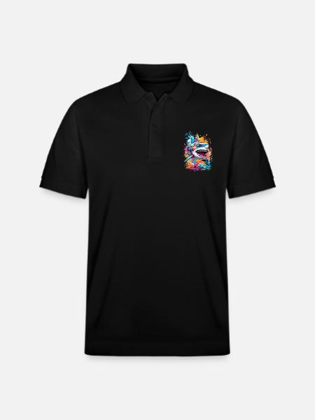 Requin - Polo PREPSTER bio Stanley/Stella Unisexe - noir