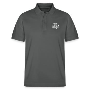 Line Dance Design for Dancers and Dance Group - Stanley/Stella Unisex Organic Polo Shirt PREPSTER - anthracite - Front - Roxy (174cm) & Andy (188cm)