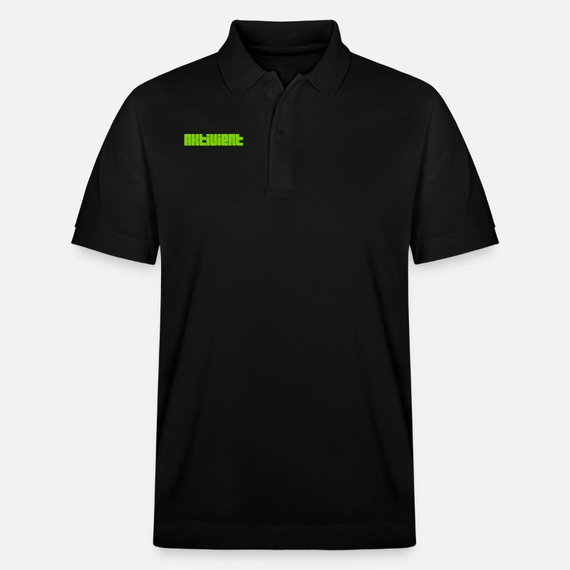 aktiviert - Stanley/Stella Unisex Bio-Poloshirt PREPSTER - Schwarz