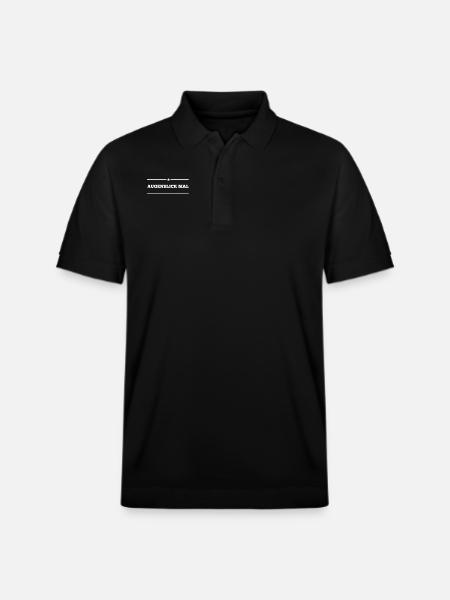 einen Augenblick mal - Stanley/Stella Unisex Bio-Poloshirt PREPSTER - Schwarz