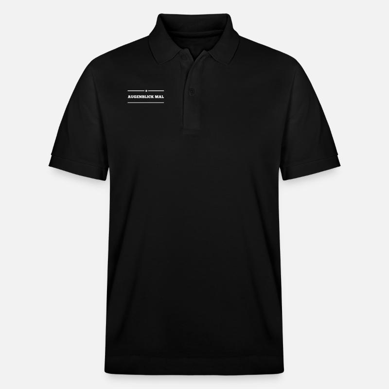 einen Augenblick mal - Stanley/Stella Unisex Bio-Poloshirt PREPSTER - Schwarz